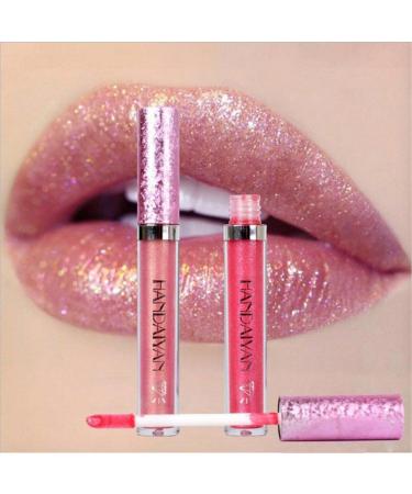 6pcs Sexy Glitter Lip Makeup Set - Waterproof Shiny Lip Gloss & Nude Shimmer Lipstick for All-Day Glam - Buy Online on GoSupps.com