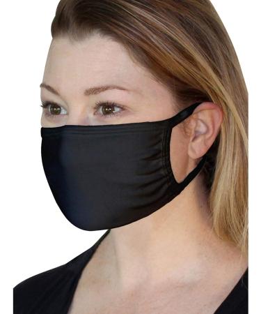 Buy Fruit of the Loom Reusable Cotton Face Mask (Pack of 5) in Black - Comfortable & Eco-Friendly | Fast International Shipping - Buy Online on GoSupps.com