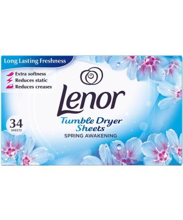 Lenor Tumble Dryer Fabric Softener Sheets - 408 Sheets (12 Packs of 34) - Fresh Lily Scent for International Shipping - Buy Online on GoSupps.com