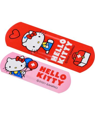 Hello Kitty Pink Children's Plaster Set - 6 Pieces in Metal Box | Cute Design & Perfect for Backpacks | Licensed Product for Kids - Buy Online on GoSupps.com