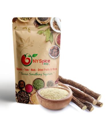 NY Spice Shop Licorice (Mulethi) Root Powder - 3.5 Ounce Natural Herbal Ground Liquorice Root Also Known as Glycyrrhiza glabra for Baking and Savory Dishes