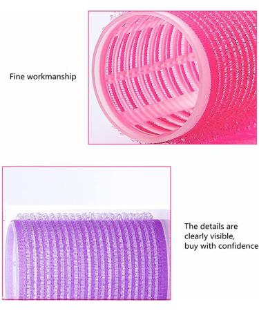 44-Piece Hair Rollers Set with Self Velcro Rollers, Duckbill Clips, and Combs - Random Colors - Buy Online on GoSupps.com
