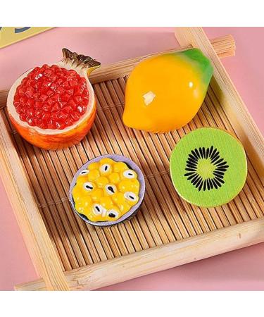 Ovvkultoc Artificial Fake Miniature Fruit Apples/Oranges/Bananas/Peach Toys Decorative Accessories Decor Fake Craft Model Fruit - Buy Online on GoSupps.com