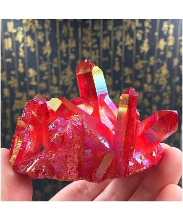Natural Red Quartz Cluster Crystal Gem Stone Minerals Specimen Reiki Household yuebang ERBDRGAZ - Buy Online on GoSupps.com