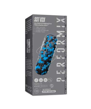 Performix SST Extreme V2X Thermogenic Supplement - 60 Capsules - Focus, Energy Boost for Men & Women - Caffeine, TeaCrine, Vitamin B12, BioPerine 60 Count (Pack of 1) - Buy Online on GoSupps.com