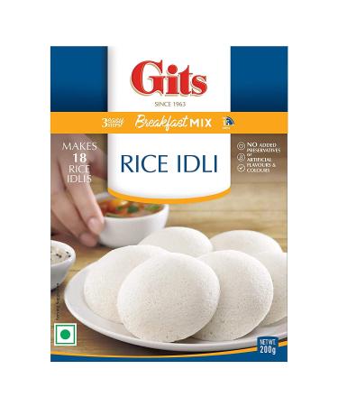 Gits Instant Mix Box - 600gm (Pack of 200gm x 3) | Ready to Cook Rice Idli | 100% Vegetarian | No Artificial Colors, Flavors, Preservatives | Easy Indian Breakfast/Lunch/Dinner/Snack Meal - Buy Online on GoSupps.com