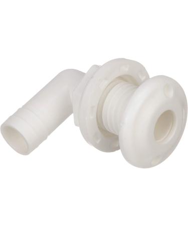 Seachoice 90-Degree Thru Hull Fitting for 3/4 ID Hose | 7/8 Max Hull - Marine Grade - Buy Online on GoSupps.com