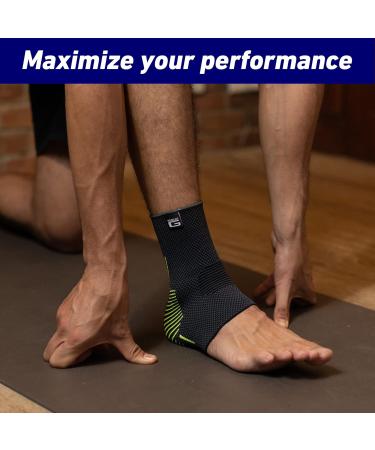 Neo-G Ankle Support Brace - Breathable Elastic Compression for Weak Ankles - Size L 23-27 CM/9.1-10.6 IN - Buy Online on GoSupps.com