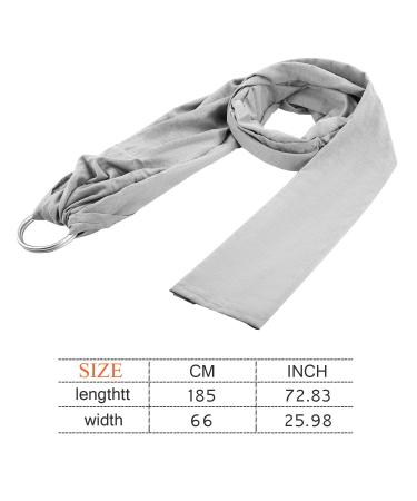 Adjustable Mesh Baby Wrap Carrier and Ring Sling - Gray | For Newborns, Infants, Kids, and Toddlers - Buy Online on GoSupps.com