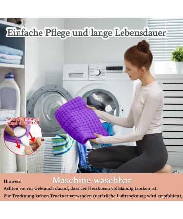 Buy Heating Cushion | Automatic Shutdown Heat Cushion for Back Neck & Shoulder | Soft Flannel Surface | Purple 30x60 cm | International Shipping - Buy Online on GoSupps.com