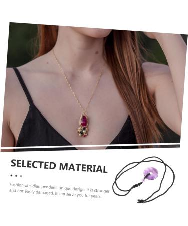 Beaupretty 4-Piece Gemstone Necklace Set | Safety Buckle Medallion & Disc Edelstein | Stylish Cotton Thread Necklaces for Men & Women - Buy Online on GoSupps.com