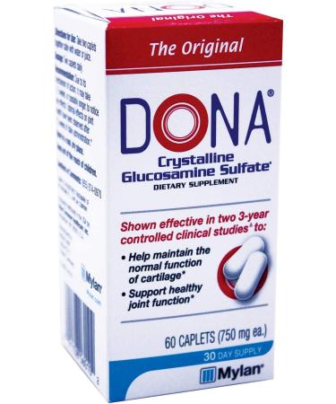 Dona Crystalline Glucosamine Sulfate 750mg - 60 Count - Buy Online on GoSupps.com