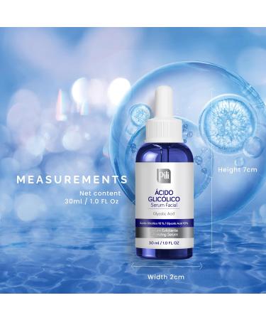 Pili Glycolic Acid 10% Concentration - | Skin Brightening Smoothing Exfoliating Serum | with AHA for Collagen and cell renewal Boost | 1 fl. oz bottle - Buy Online on GoSupps.com