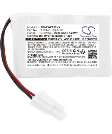 Battery Replacement for TWINBIRD HC-E202 HC-E22C HC-EB02W HC-EB02 HC-R20 HC-E202W HC-AF66 | High-Quality International Shipping - Buy Online on GoSupps.com