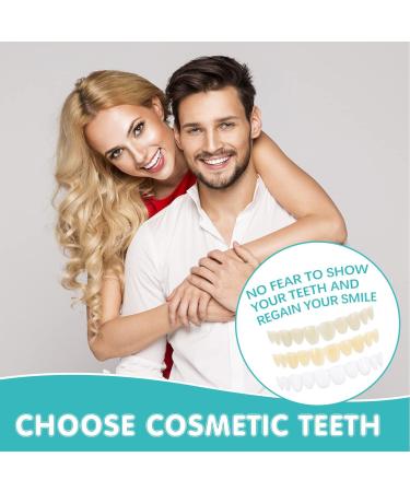 30 Pcs Fake Teeth Instant Smile Removable Single False Tooth for Teeth Whitening Kit with Modable Thermal Fitting Beads DIY Your Suitable Teeth - Buy Online on GoSupps.com