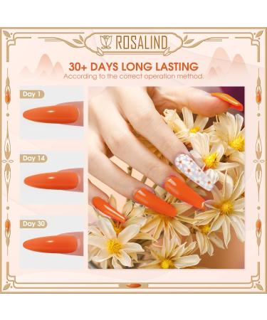 ROSALIND UV Nail Polish Shellac Nail Polish 10 Pieces Colour Nail Gel Red Yellow Green Semi Permanent Nails Shellac Set Salon/Home Nail Polish Kit 6 ml Valentine's Day 05 - Buy Online on GoSupps.com