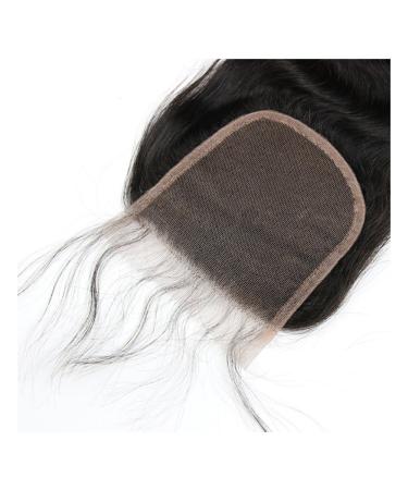 Mila Real Hair Lace Closure - 4x4 Free Part Body Wave Brazilian Virgin Remy Hair - Natural Black 20/50cm - Buy Online on GoSupps.com