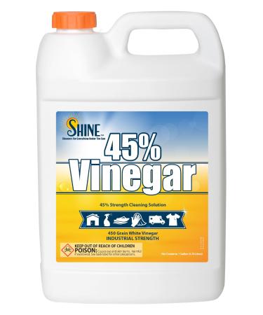 Energen of Carolina 45 Percent White Vinegar 450 Grain Vinegar Concentrate 1 Gallon of Natural Concentrated Industrial Vinegar 1 Gallon (128 Fl oz )