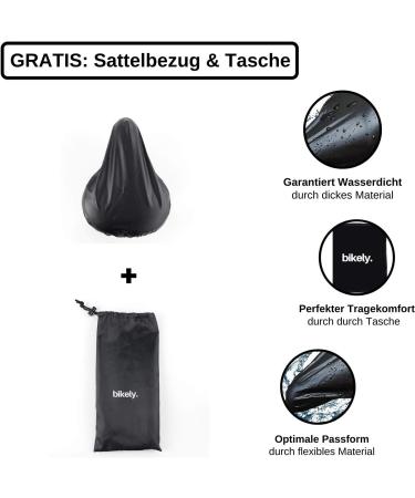Buy Waterproof Sweatness Overshoes for Bike | Saddle Cover & Bag Included | Sizes 36-46 | Reflective Black & Yellow for Men & Women - Buy Online on GoSupps.com