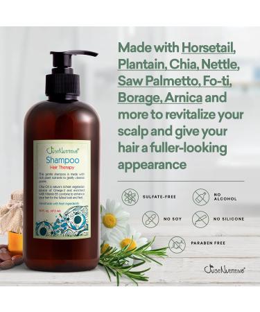 Just Nutritive Hair Loss Shampoo 16 Oz - Hair Regrowth Treatment For Thinning Hair - Men and Women Hair Growth Product - Buy Online on GoSupps.com