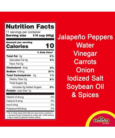La Costena Sliced Jalapeno Peppers - 28 oz - Buy Online on GoSupps.com