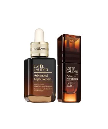 Est e Lauder Advanced Night Repair Potent Derm-Tested Duo Set | 1 Fl Oz Repair Serum & 0.5 Fl Oz Derm-Advanced Eye Lift Cream with Hyaluronic Acid & Peptides | Lifting + Firming + Hydrating