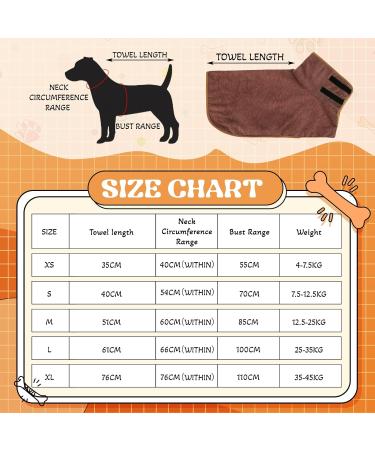 Microfiber Dog Bathrobe Towel - Extra Absorbent Rapid Drying for Large & Small Dogs | Adjustable Straps - Brown (Medium) - Buy Online on GoSupps.com