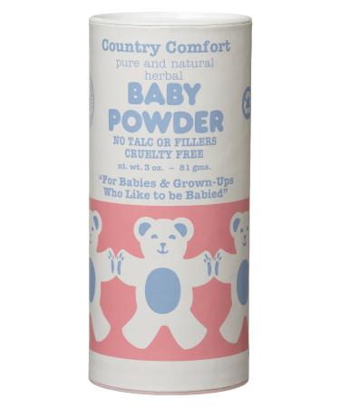 Country Comfort Pure & Natural Herbal Baby Powder No Talc 3 Oz