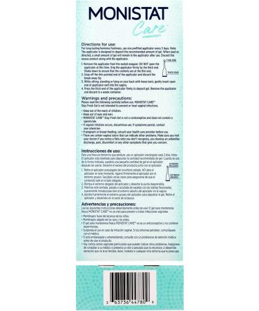 MONISTAT Care Stay Fresh Gel - 4 Prefilled Applicators for Feminine Freshness - Buy Online on GoSupps.com