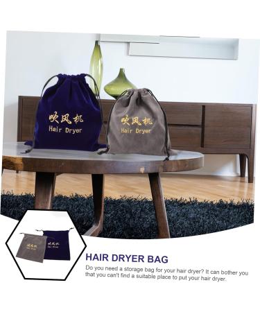 Healeved 8 Pcs Storage Bag Organizer Bags for Travel Makeup Tools Bag Hair Dryer Holder Mini Flocking Cloth - Buy Online on GoSupps.com