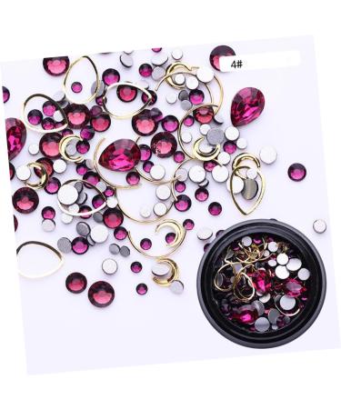 minkissy 4 Boxes Small Black Bottle Metal Ring Rivet Metal Ring Para Maquillaje Nail Art Supplies Materiales Para U as Rhinestones Nail Art Decoration Ornament Little Black Bottle Manicure - Buy Online on GoSupps.com