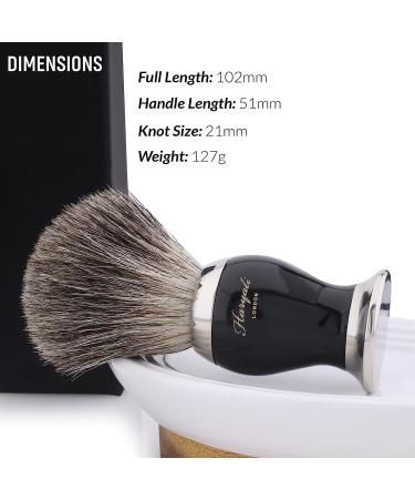 Haryali London Pure Badger Hair Shaving Brush - Luxury Exfoliating Brush for Men - Buy Online on GoSupps.com