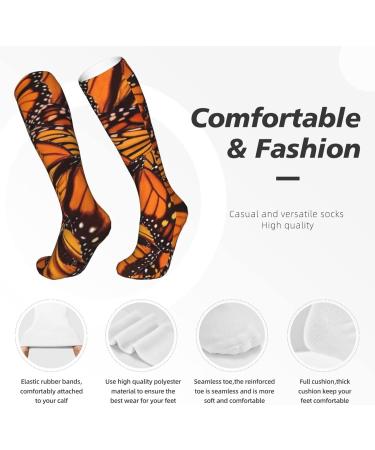 Monarch Butterfly Compression Socks for Men & Women | 15-20 mmHg Support for Running & Cycling - Buy Online on GoSupps.com