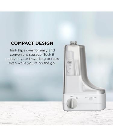 Interplak by Conair Compact Water Flosser - Travel-Friendly Battery Operated Oral Irrigator for Deep Clean | International Shipping Available - Buy Online on GoSupps.com
