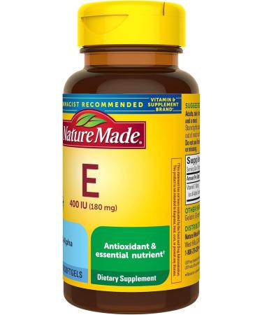 Nature Made Vitamin E 400 Iu 180 Liquid Softgels - Buy Online on GoSupps.com
