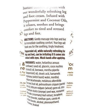 Burt's Bees Mama Bee Leg & Foot Cream Peppermint 3.38 Fl Oz - Pack of 2 | Moisturizing Leg & Foot Cream - Buy Online on GoSupps.com