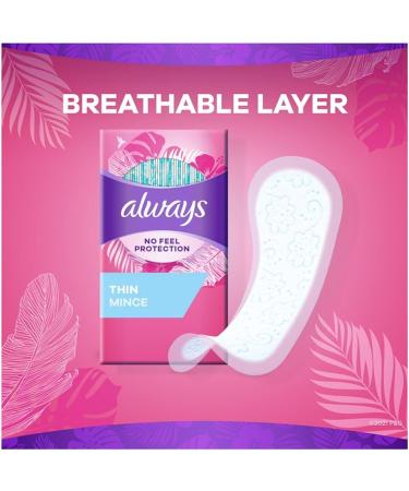 Always Dailies Thin Regular Pantiliner 60ct - Pack of 60 for Daily Freshness - Buy Online on GoSupps.com