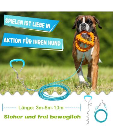 Super Floor Anchor Dog Leash - 10m Green Earth Anchor for Large Dogs | Durable Earth Skewers for Beach Use - Buy Online on GoSupps.com