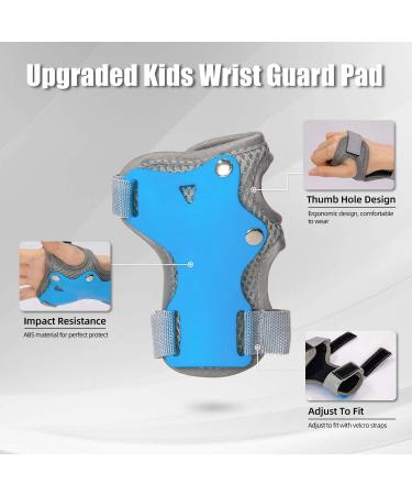 LEDIVO 3-in-1 Protective Gear Set for Skateboarding - Blue1 Small (Adult/Child) | Knee Pads, Elbow Pads, Wrist Guards - Buy Online on GoSupps.com