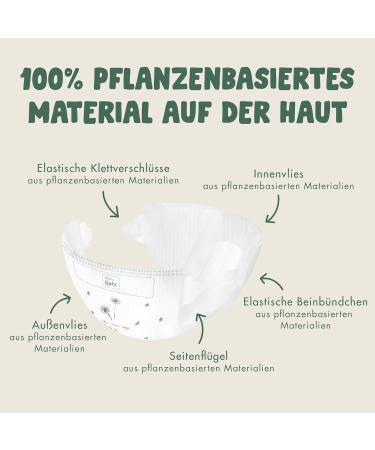 Eco by Naty Baby Eco Diapers - Premium Plant-Based Bio Diapers for Sensitive Skin | Size 5 (132 Pieces) - Monthly Box - Buy Online on GoSupps.com