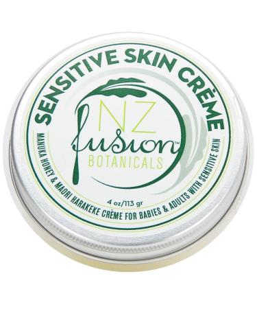 NZ Fusion Botanicals Sensitive Skin Cream Face and Body Moisturizer with Active Manuka Honey and Harakeke for Dry Irritated Skin Psoriasis Rosacea