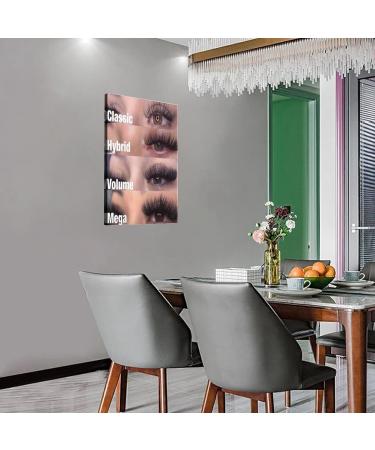 UTWEXZKGE Eyelash Extension Poster - Aesthetic Canvas Art for Beauty Salons | 16x24in (40x60cm) Wall Decor - Buy Online on GoSupps.com