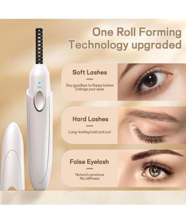 Rechargeable Eyelash Curler USB Wand Warmer Electric Heating Curler with Quick Warm-Up USB Wand Curler with Ergonomic Design Quick Warm-Up Three- Temperature Contro - Buy Online on GoSupps.com