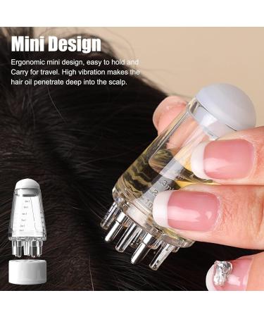FEXPDL 2Pcs Hair Oil Applicator Bottle with a Gray Rag Portable Liquid Oil Dispenser Scalp Applicator Comb Hair Scalp Applicator Root Comb Applicator Bottle For Hair With Roller Ball(White Gray) - Buy Online on GoSupps.com