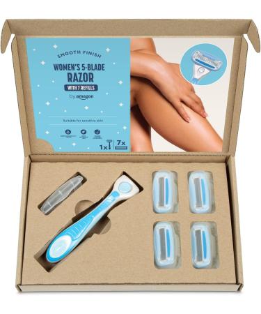 Amazon Women's 5-Blade Razor with 7 Refills - Pack of 1 - Buy Online on GoSupps.com
