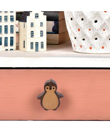 Angoily Wooden Penguin Drawer Buttons | Cute Cabinet Handles & Hardware for Dressers & Cupboards | International Shipping Available - Buy Online on GoSupps.com
