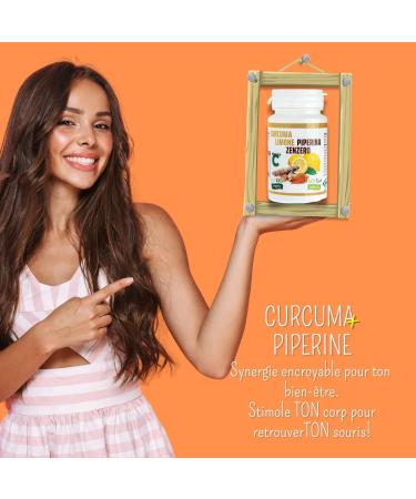 TURMERIC PIPERINE LEMON GINGER with VITAMIN C - 130 tablets - Buy Online on GoSupps.com