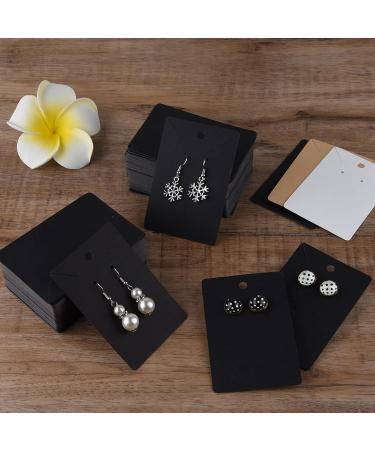 MIAHART 400 Pcs Black Earring Holder Cards with Self-Sealing Bags and Earring Backs for Jewelry Packaging - Buy Online on GoSupps.com