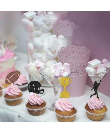 Dalaber 24 Pcs Football Cupcake Toppers Rugby Theme Birthday Party Cupcake Picks Decorations American Football Player Party Decors for Baby Shower Birthday Party Supplies - Buy Online on GoSupps.com