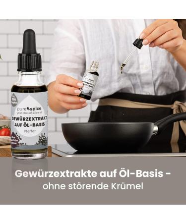Purespice Vegan oilbased herbal extracts pepper without artificial flavors or taste enhancers seasoning in seconds herbal oil set of 3 - Buy Online on GoSupps.com